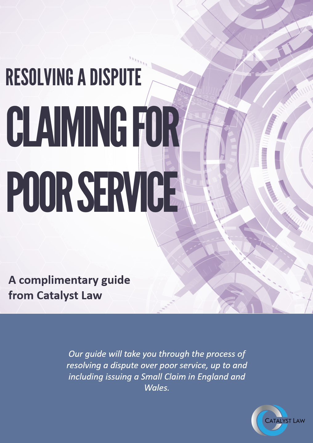 ebook cover - Resolving a Dispute, Claiming for Poor Service